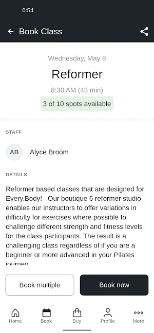 Powered by Pilates Screenshot 2