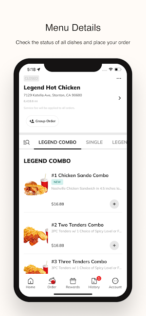 Legend Hot Chicken Screenshot 1