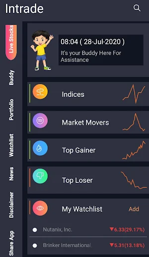Intrade - USA Stock Market Live, Portfolio & News Screenshot 0