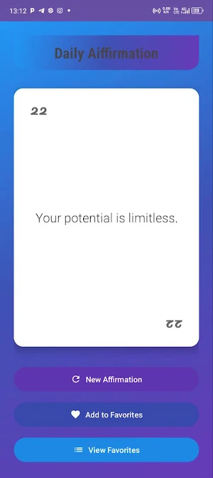 daily Affirmation Screenshot 1