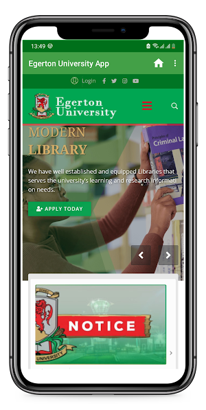 Egerton Official App Screenshot 2
