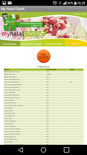 My Halal Check - Misawa App Screenshot 1