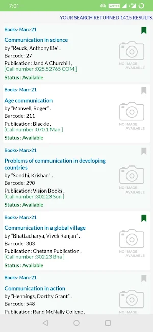 LBSNAA OPAC Screenshot 3