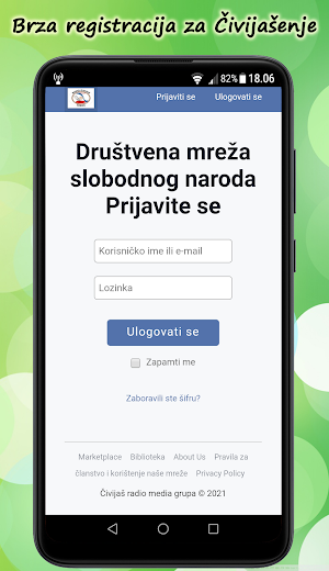 Civijas Radio Portal Screenshot 3