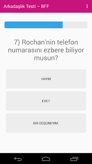 Arkadaşlık Testi  - BFF Testi Screenshot 3