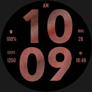 Big Rose Gold Watch Face Screenshot 3