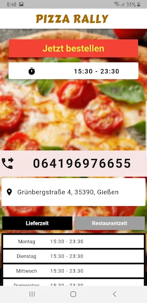 Pizza Rally Giessen Screenshot 1