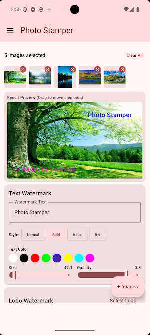Photo Stamper: Photo Watermark Screenshot 1