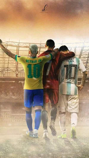 Ronaldo Messi Neymar Wallpaper Screenshot 1
