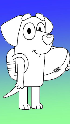 bluey bingo coloring games Screenshot 3