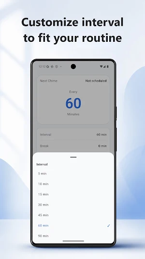 Hourly Chime: Custom Interval Screenshot 1