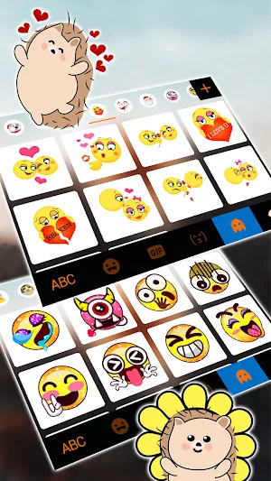 Beautiful Sunflower Keyboard Background Screenshot 3