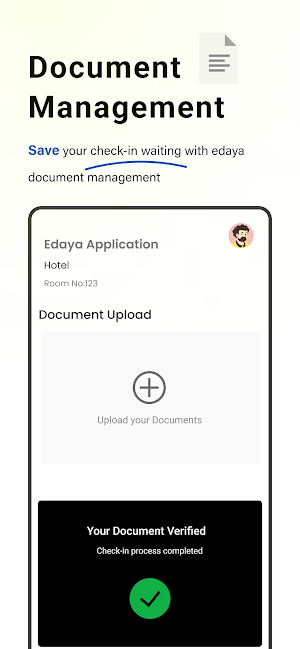Edaya:CheckIn/out,Room Service Screenshot 0