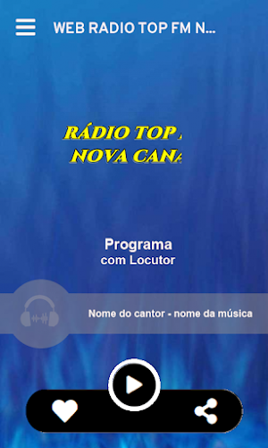 WEB RÁDIO TOP FM NOVA CANAÃ Screenshot 1