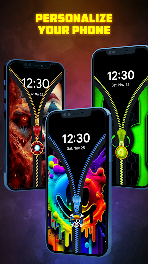 Zipper Lock Screen: Wallpapers Screenshot 3