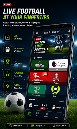 SportzFy Live Football TV HD Screenshot 0