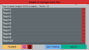 League Table Creator PRO Screenshot 1