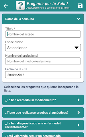 Pregunta por tu salud Screenshot 1
