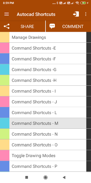 Autocad Shortcuts Screenshot 2