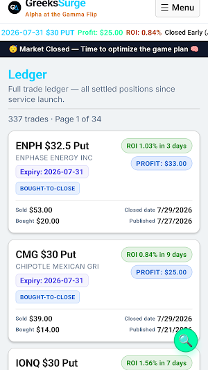 GreeksSurge: Options Trading Screenshot 2