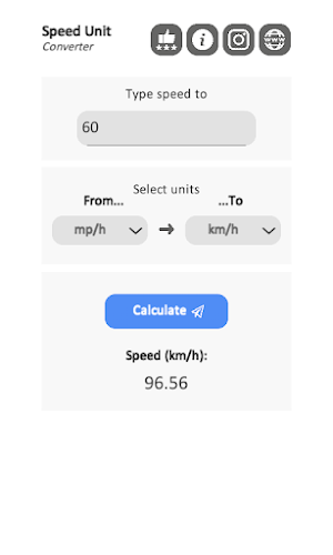 Speed Units Converter Screenshot 0