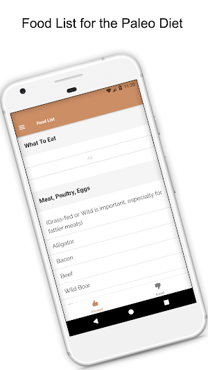 Paleo Diet Guide - Primal Eats Screenshot 1