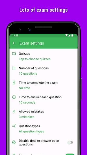 Quizzer+ (create tests) Screenshot 1