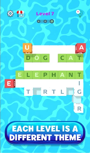 Word Blocks 3D Puzzle Game - L Screenshot 2