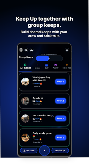 KeepUp+ Screenshot 1