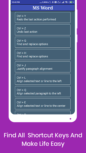 Shortcut Key : for Pc Laptop Screenshot 2