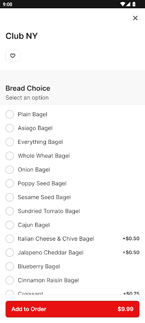 New York Bagel Company Screenshot 2