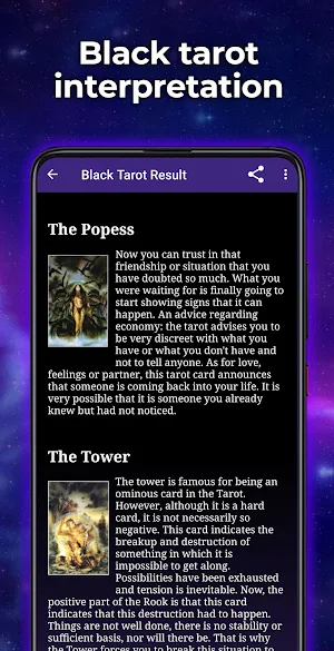 Black Tarot in English Screenshot 1