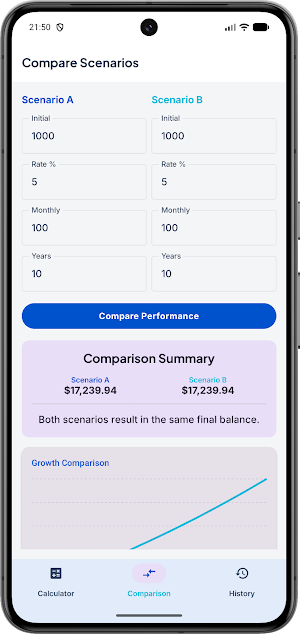 Compound Interest Calculator Screenshot 2