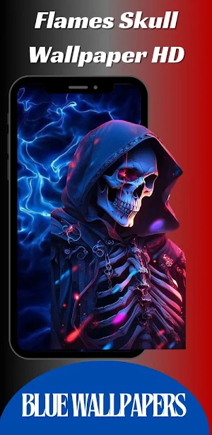 Flames Skull Wallpaper HD Screenshot 1