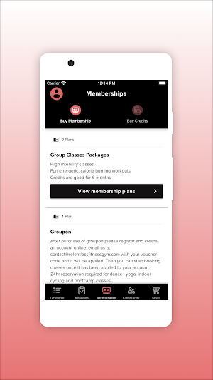 Relentless Fitness Gym Screenshot 3