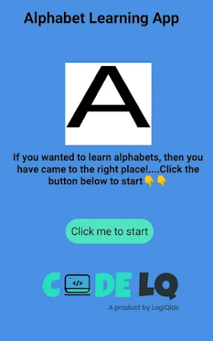 Alphabet Learning App Screenshot 0