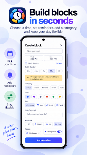 Time Blocking Daily Planner Screenshot 2