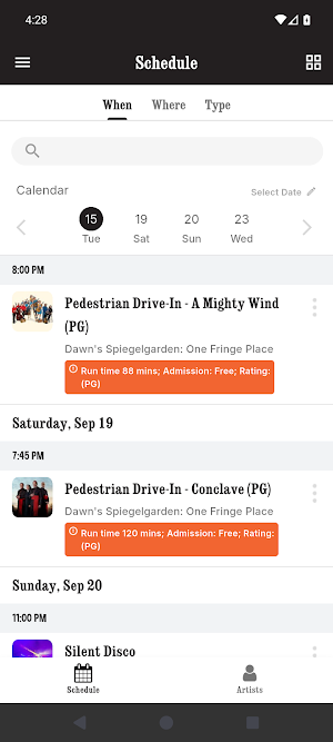 Rochester Fringe Festival Screenshot 2