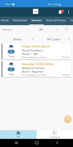 TH Tennis Screenshot 2