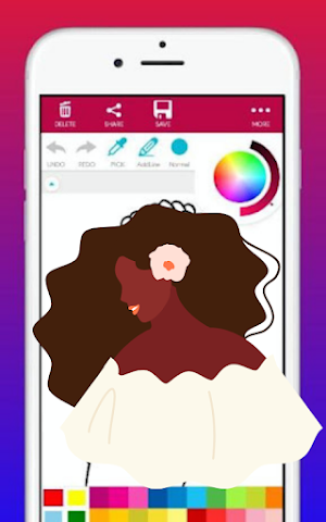 African Girl Coloring book Screenshot 3