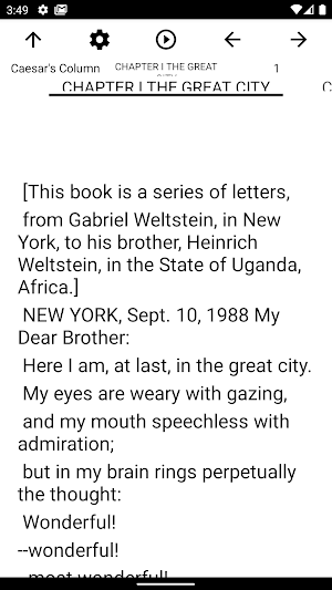 Book, Caesar's Column Screenshot 1
