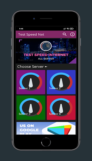 Speed Test Internet - 4 Server Screenshot 0