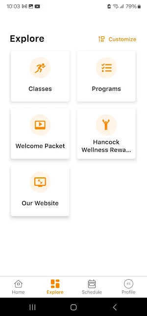 Hancock Wellness Center Screenshot 3