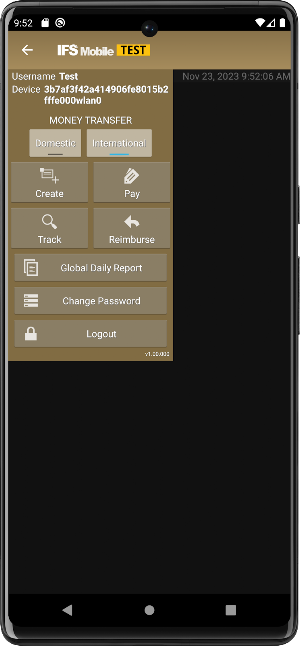 IFS Mobile (Test) Screenshot 1