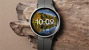 Gold-Red Coast - Watch Face Screenshot 1