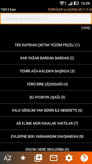 Türküler ve Şarkılar Screenshot 0