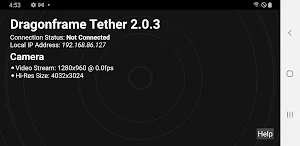 Dragonframe Tether Screenshot 1
