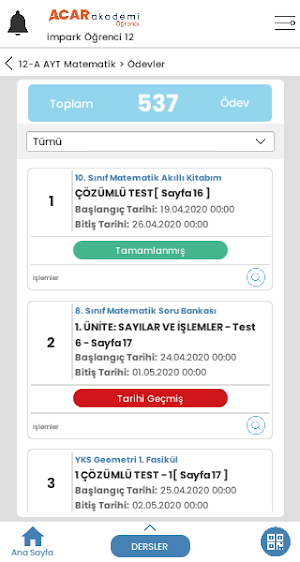 Acar Akademi Öğrenci Screenshot 2