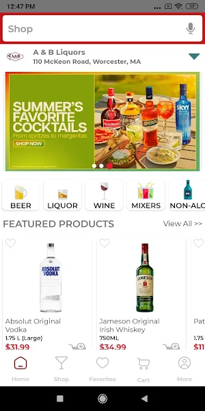 A & B Liquors Screenshot 0