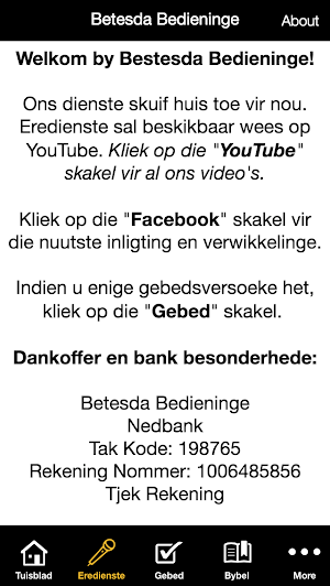 Betesda Bedieninge Screenshot 1